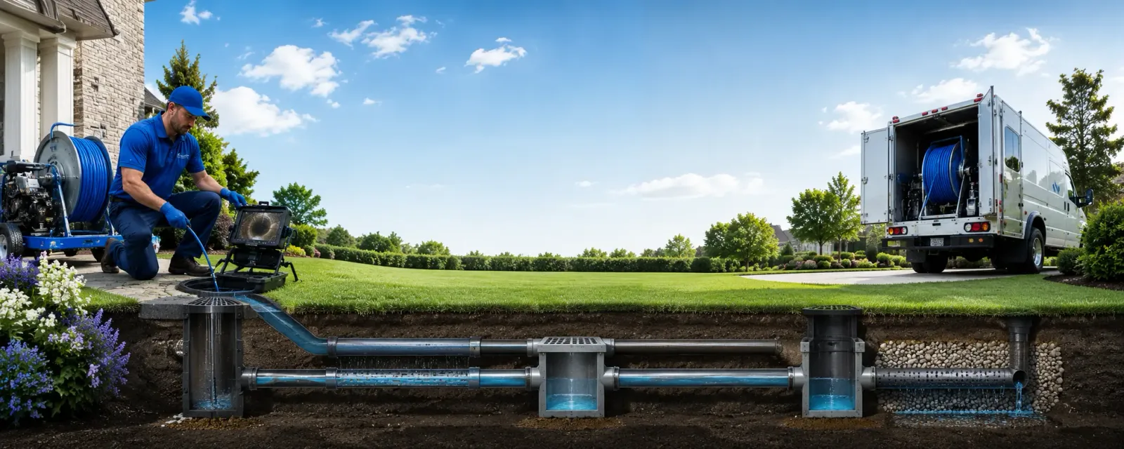 Outdoor drain cleaning information for Grand Isle, ME